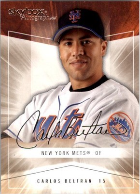 2005 SkyBox Autographics #37 Carlos Beltran - BB