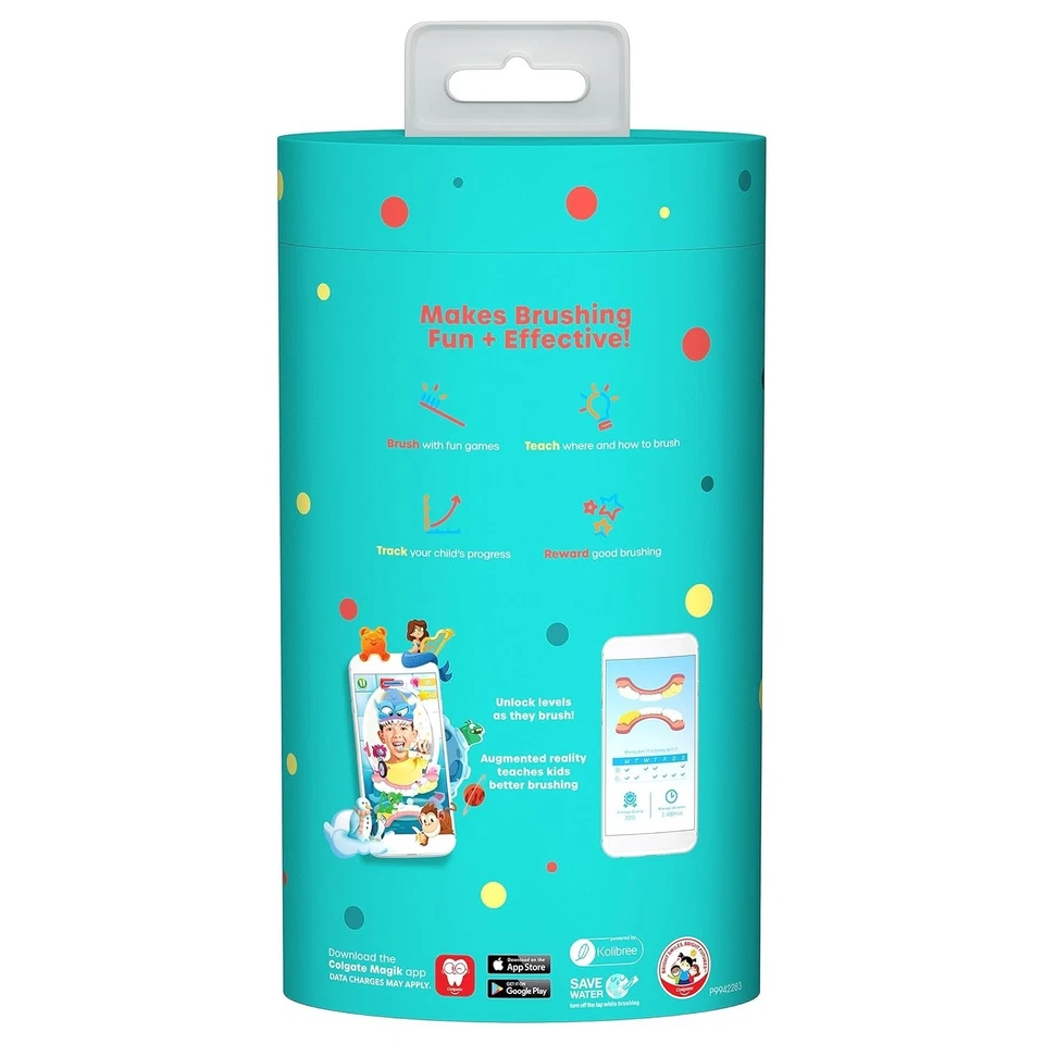 Cepillo de dientes inteligente a batería Hum by Colgate Kids, coral Foto 3 de 4