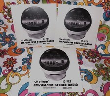 Lot of 3 WELTRON IC-FET FM/AM STEREO MODEL 2002 INSTRUCTION MANUALS reproduction