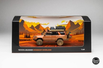 1/64 Toyota 4Runner TRD PRO Wide Body Overland Inferno Orange Muddy DiecastTalk