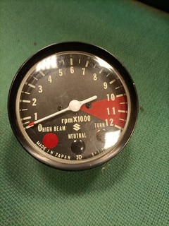 Suzuki TS 125 185 250 400 Rev counter in perfect condition obsolete part