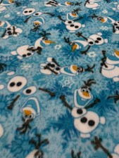 Disney Frozen Olaf Winter Snowflakes Fleece - Fleece Fabric - Springs Creative