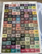 FOREVER YOUNG COLORED NUMBER Diamond Painting Labels NEW