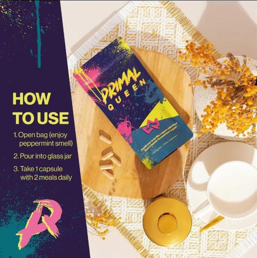 Primal Queen Beef Organ Supplement for Women 60 Counts - 1 Month Supply