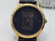 NEW VINTAGE KODAK 1996 OLYMPIC GAMES COMMEMORATIVE MENS WATCH New Fresh Battery 