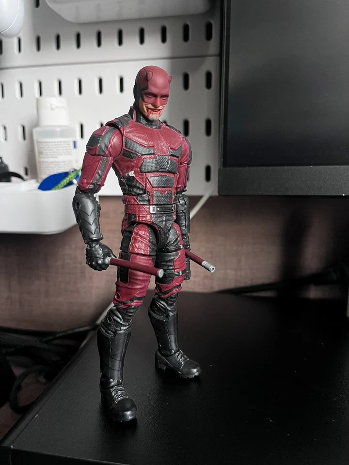 Hágalo usted mismo Pintado 1:12 Daredevil Batalla Daño Cabeza Esculpida Para Figura de Acción Cuerpo 6" Foto 2 de 2