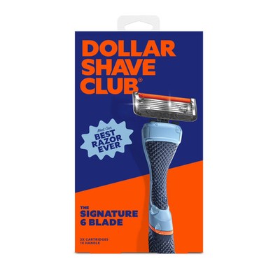 Men's Razor 6-Blade Starter Set 1 Handle, 2x 6-Blade Manual Razor Refills