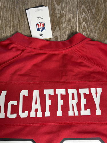 Camiseta Nike Christian Mccaffrey San Francisco 49ers #23 roja antigua para hombre grande LEER - Imagen 14 de 18