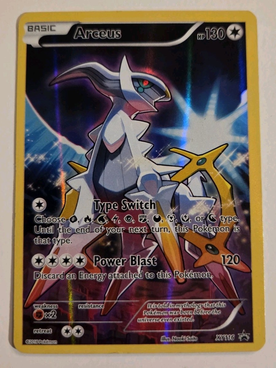 Arceus XY116 XY Promo Holo Basic 130 HP Pokémon TCG English Card