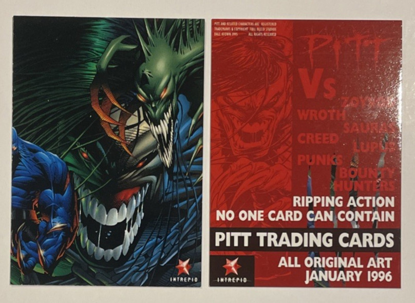 1996 INTREPID - PITT Trading Cards - Promo Card