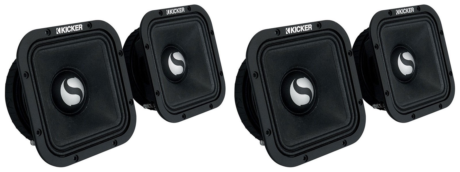 4 Квадратные среднечастотные динамики Kicker ST7MR серии 7 Street 8-омные 49ST7MR8 42090₽