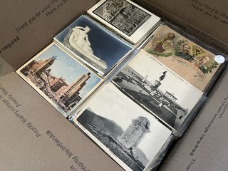 Large Lot of 1 600 Antique Non US World Postcards 1900s 1940s