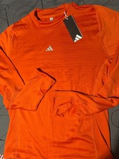 ADIDAS TP CR SOCCER TRAINING L/S SPHERE ORANGE SHIRT SIZE XL MEN NWT $60.00