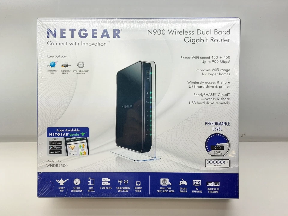 Netgear WNDR4500 N900 Wireless Dual Band Gigabit Router 606449077360 - Image 2 of 4