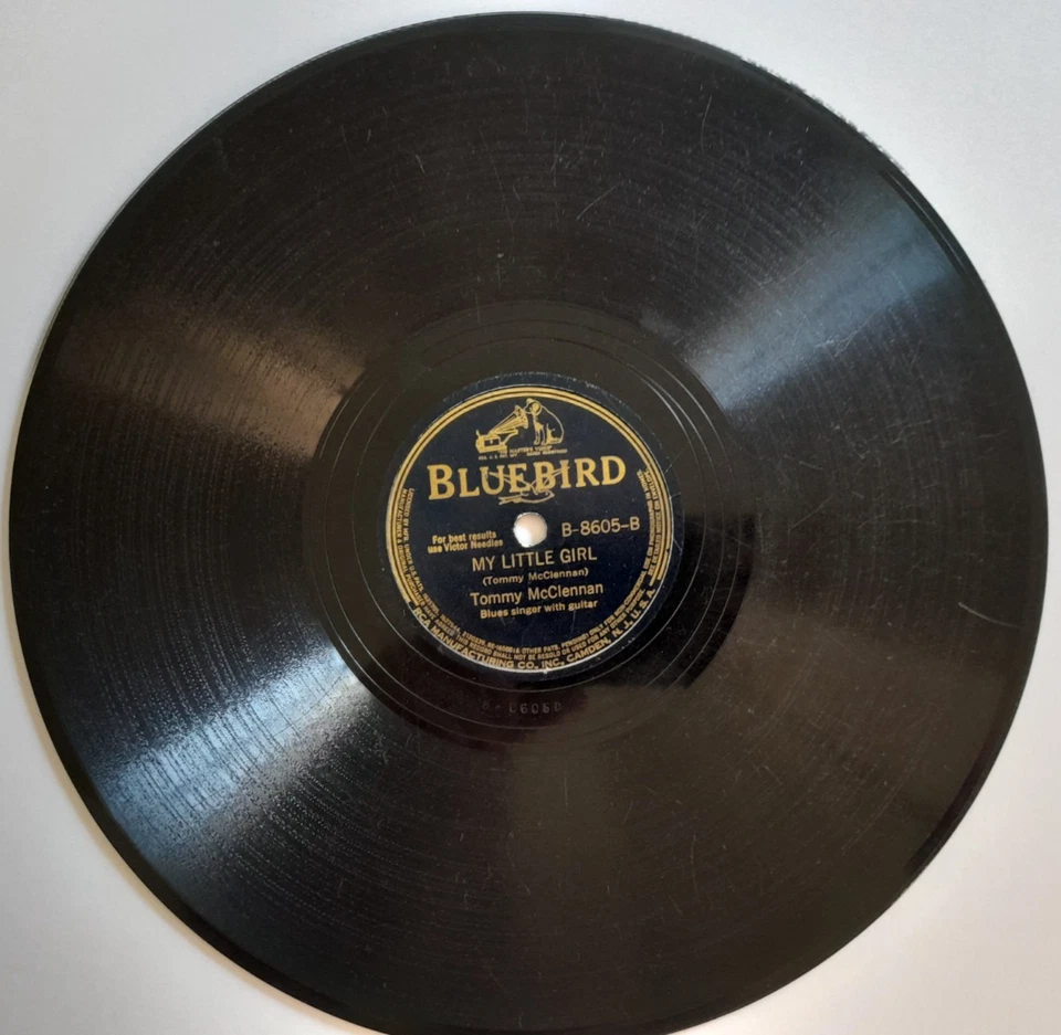 Tommy McClennan – She's Just Good Huggin' Size / My Little Girl (Bluebird B8605) - Image 4 of 4