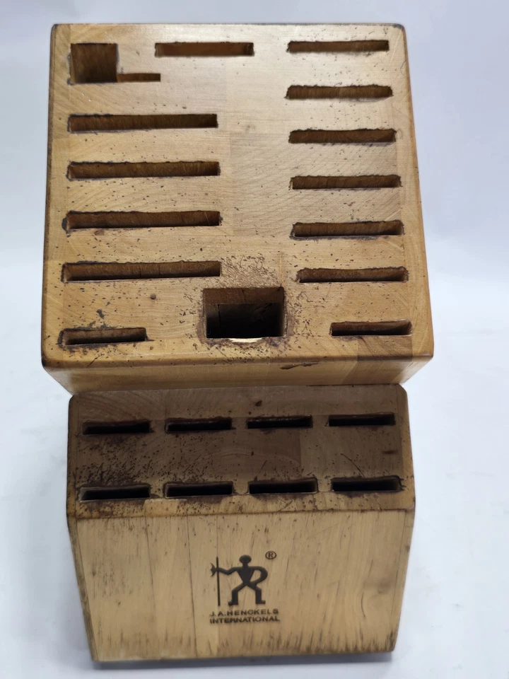 J.A. Henckels International Cuchillo Madera Bloque 23 Ranuras Soporte Organizador de Almacenamiento Foto 4 de 4