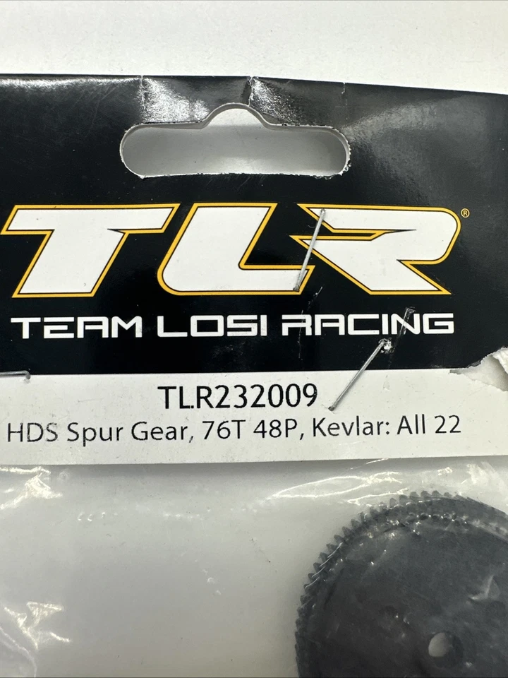 TEAM LOSI RACING TLR232009 48P HDS Spur Gear (Made with Kevlar) (76T) 22 HH - Image 2 of 4