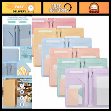 6 Pcs Colorful Server Book with Zipper Pockets & Money Pocket for Waitress/Barte