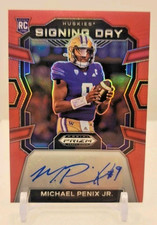 2024 Prizm Draft Picks Signing Day Michael Penix Jr Auto/199 Washington Huskies
