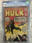INCREDIBLE HULK 3 CGC 7.0 HIGH GRADE MARVEL SILVER AGE GRAIL