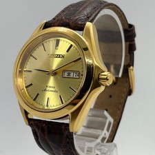 Citizen 4-S82353 Automatic Day Date Gold Watch Men's 8200 Movement