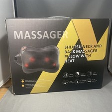 Shiatsu Shoulder Neck and Back Massager Pillow with Heat