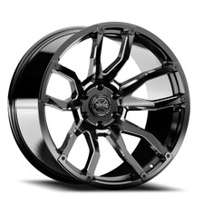 22x12 Torque Tw403c Impact Gloss Black Milled Wheels 6x135 -44mm Set Of 4