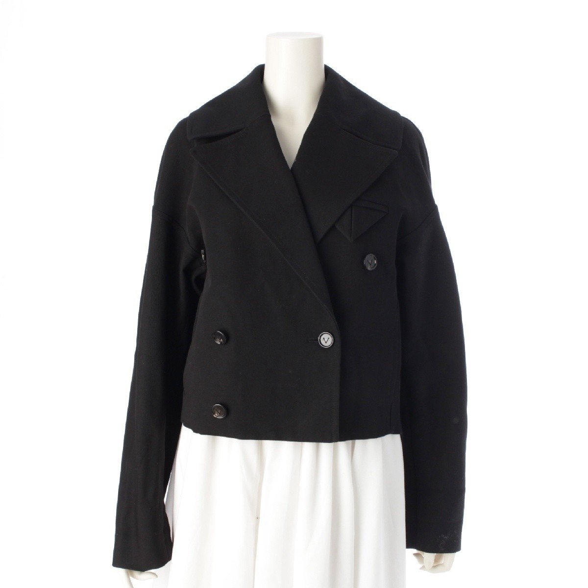 ALTRA BOTTEGAVENETA 21 anni Cotone Doppiopetto Cropped Giacca Cappotto Corto Oute...