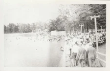 Vintage Postcard Photo Minerva Lake Park swimming beach in Minerva, Ohio (?)