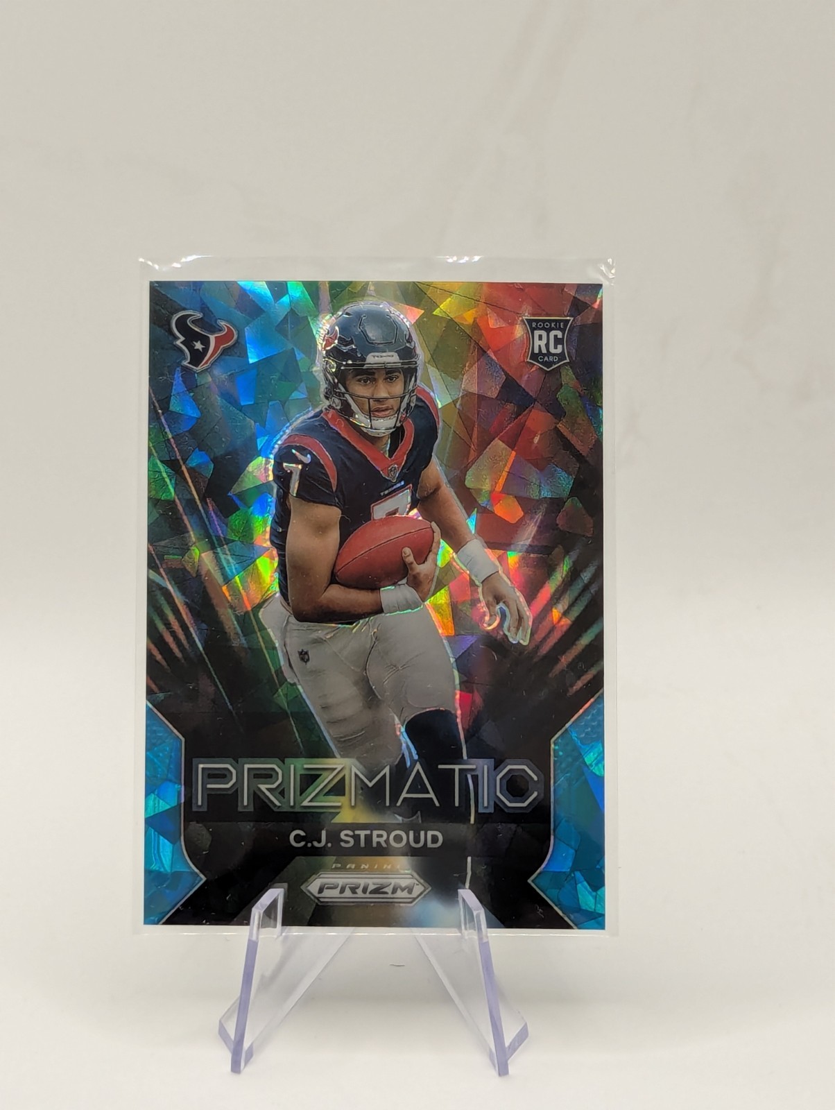 2023 Panini Prizm - Prizmatic C.J. Stroud #6 Blue Ice Prizm 15/99 (RC)