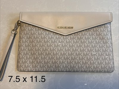 Michael Kors Signature Maisie Large Clutch Envelope Flap Wristlet