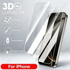 Lot Clear Screen Protector Tempered Glass For iPhone17 16 15 14 13 12 11 Pro XR