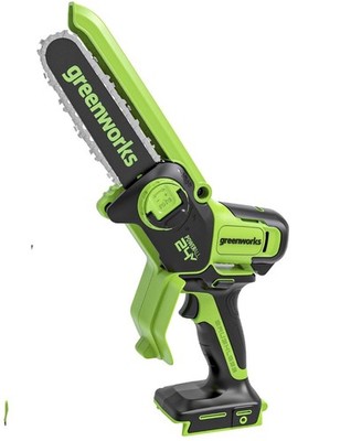 Greenworks 24V 6 Inch Brushless Mini Chainsaw Cordless Pruning Saw. TOOL ONLY 