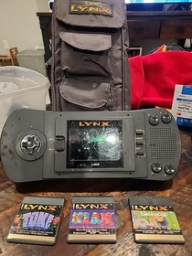 Atari Lynx 1 PAG-0201 Handheld Console - System Only For Repair No Power 3 Games