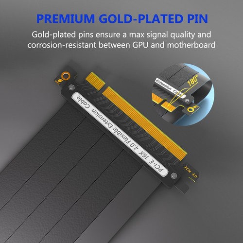PCIE 4.0 Extension Cable Riser Cable PCI Express Port for GPU Extension Card - Bild 12 von 16