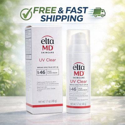 EltaMD UV Clear SPF 46 Facial Sunscreen - Broad Spectrum, Lightweight 1.7 oz NEW