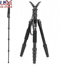 Lightweight Aluminum Tripod 360 V-Yoke Monopod Conversion Stable Shooting New