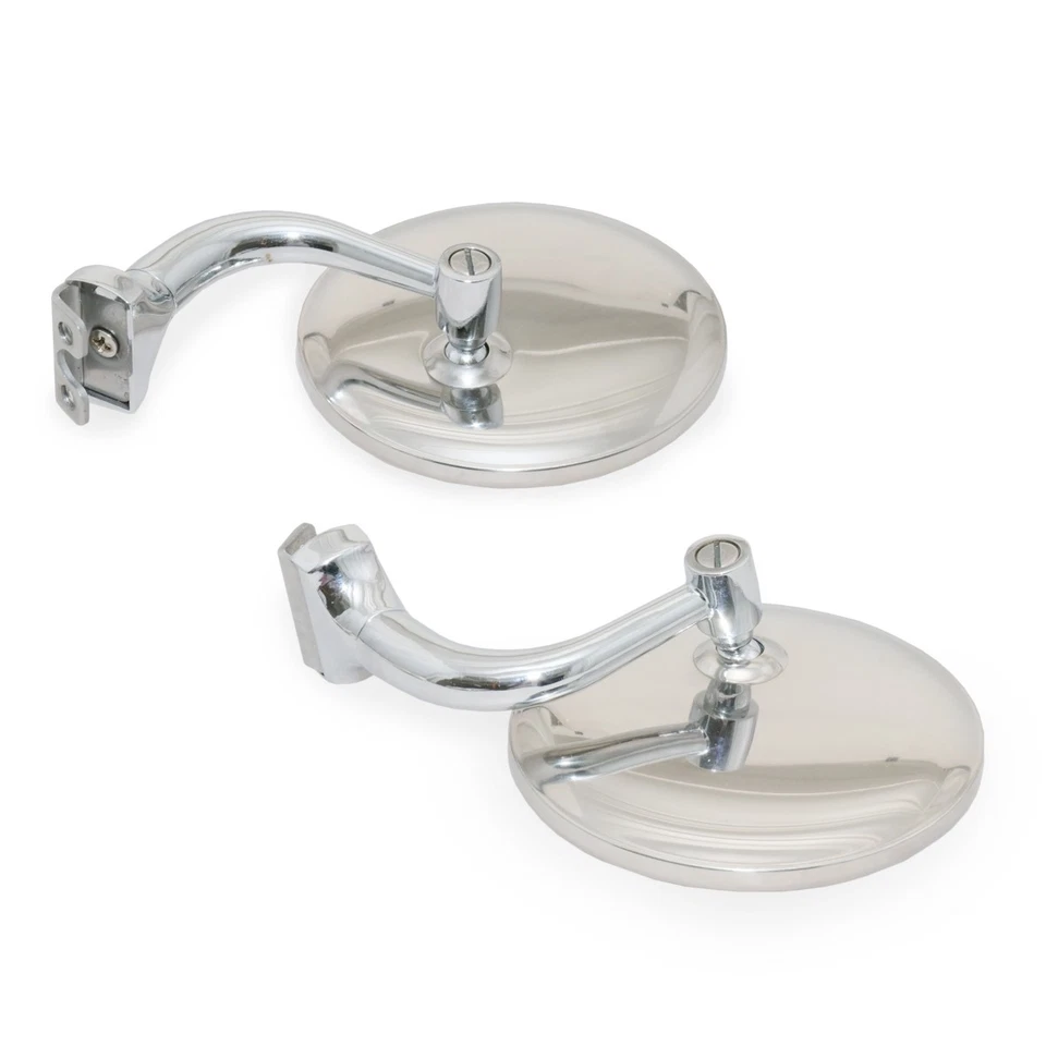 BUICK SUPER ROADMASTER CENTURY SERIES 60 SPECIAL Pair CHROME MIRROR CLAMP 2PCS. — 第 3/4 张图片