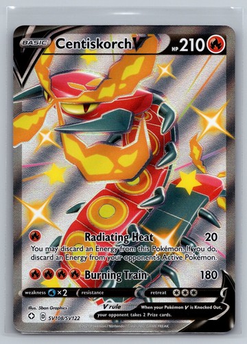 Centiskorch V Shiny Holo Rare Shining Fates: Shiny Vault SV108/SV122 NM