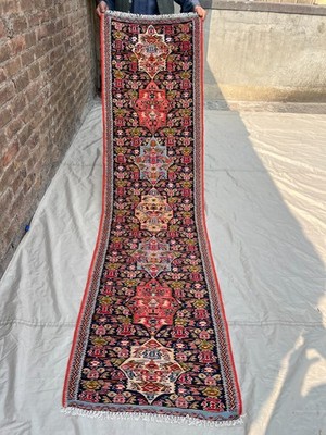 Vintage Afghan Kilim Runner Rug | Tribal 2x8 Hallway Decor, Handwoven Tribal Rug