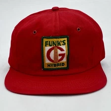 Vintage K-Brand Funk's G Hybrid Snapback Trucker Hat Red Size S-M USA  (H23)