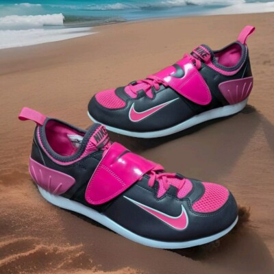 Nike Zoom Pole Vault PV II 2 Mens 9 Womens 10.5 Port Wine Pink Foil Platinum NIB