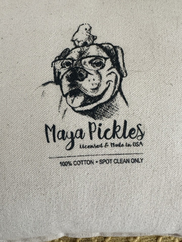 Maya Pickles Collection Decorative Throw Pillow Eiffel Tower Made In