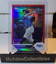 2023 Topps Pro Debut Chrome Ryan Cermak Red Foil /10 SSP TB Rays 🔥 