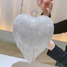   Luxury Crystal Evening Clutch   Elegant Water Diamond Embellishment  
