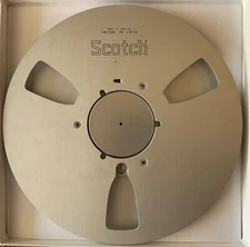 Classic/Scotch 3 Window 10.5" Empty Metal Reel, 1/4" tape, "B" Stock, Used