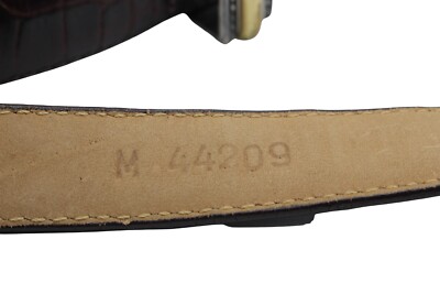 Brighton Brown Croc Grain Leather Silver Gold Hinged Belt #44209 Size M Brighton Brown Croc Grain Leather Silver Gold Hinged Belt  main image 3