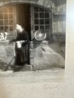 Vintage Kissel Photo Creperie Framed Behind Glass. Pencil Signed. Woman & Jug — photo 3