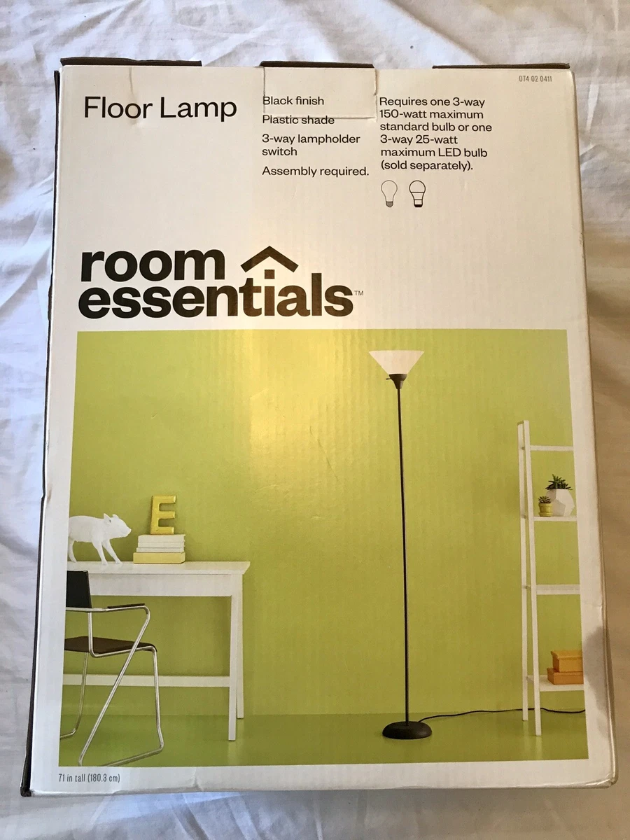 Room essentials floor lamp with shelves deals