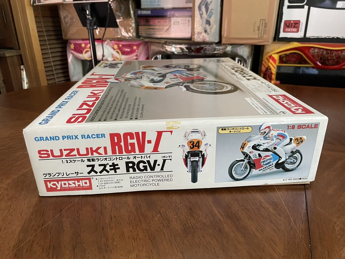 Rare Kyosho HANG-ON Racer SUZUKI RGV-Γ RVG-F 1/8 RC BIKE Rare Kyosho HANG-ON Racer SUZUKI RGV-Γ RVG-F 1/8 RC BIKE